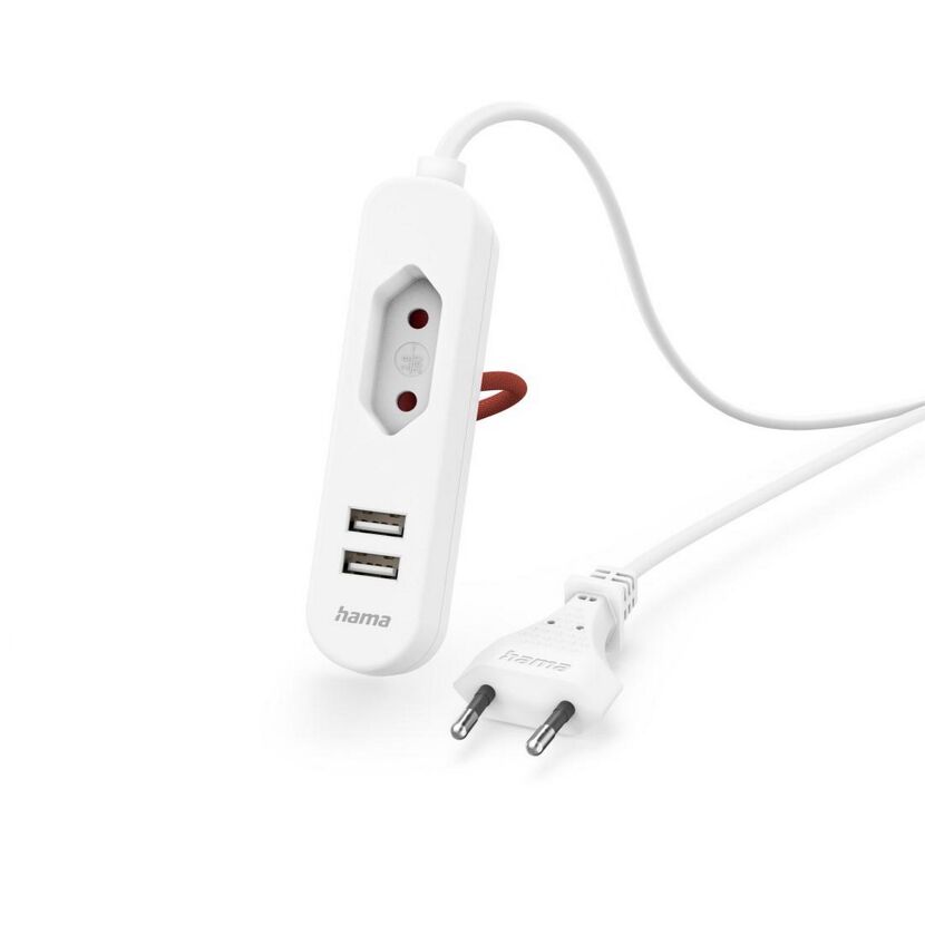 Hama Zwischenstecker mit USB-Anschlüssen