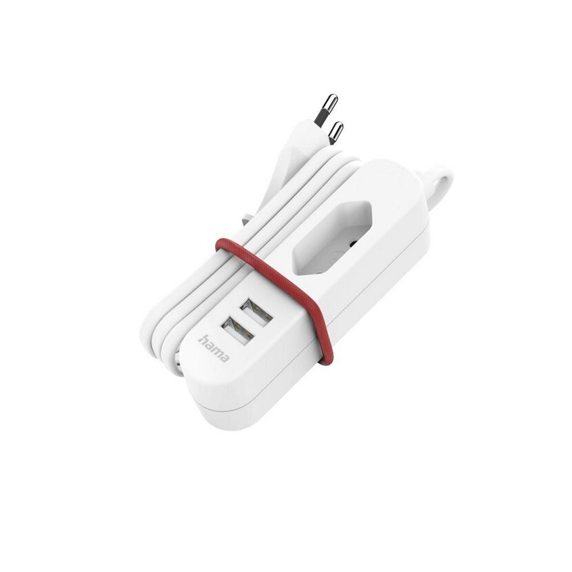 Hama Steckdosenleiste mit USB-Anschlüssen