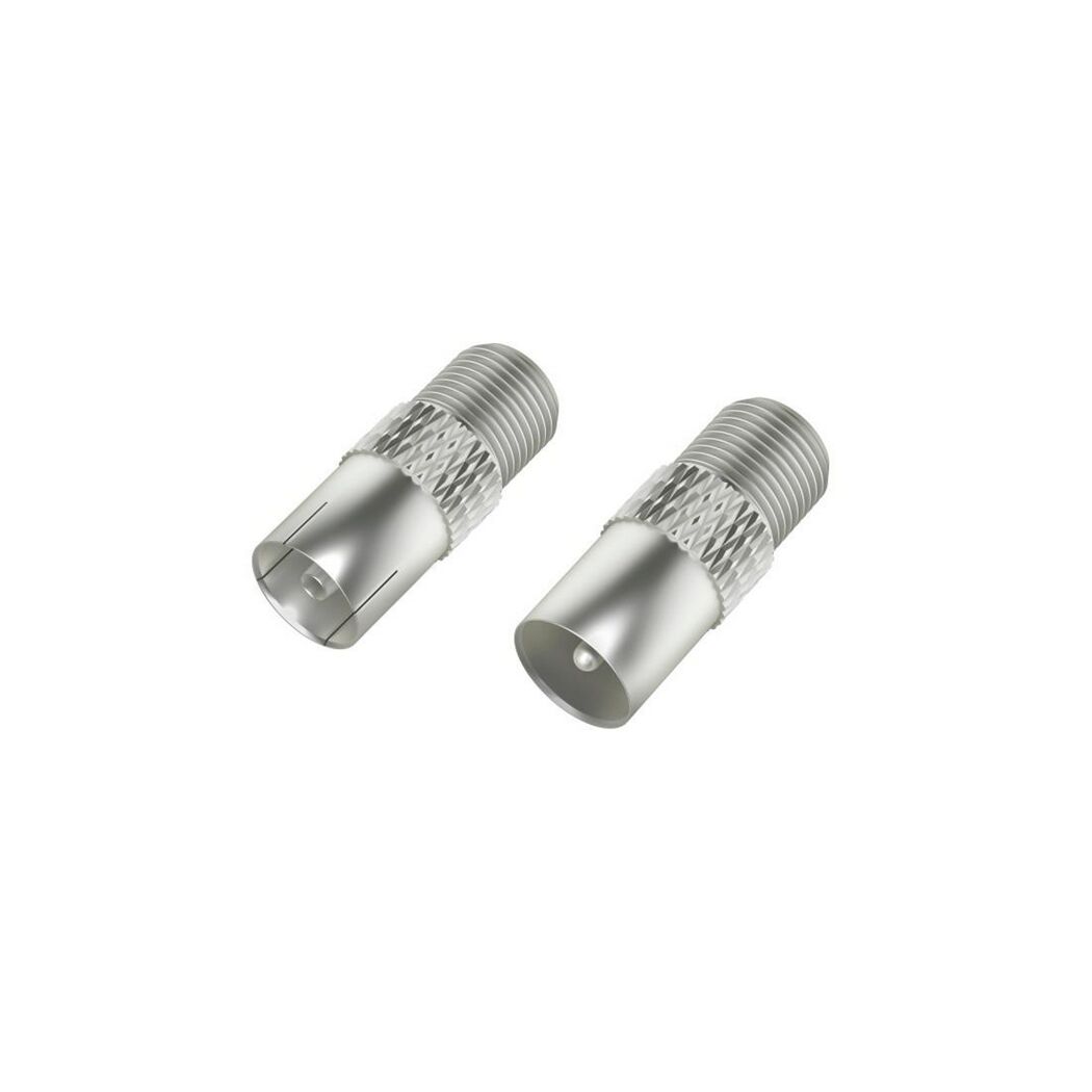 Zwei silberne SAT-Adapter