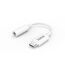 Weißer Hama USB-C-auf-3,5-mm-Klinken-Adapter