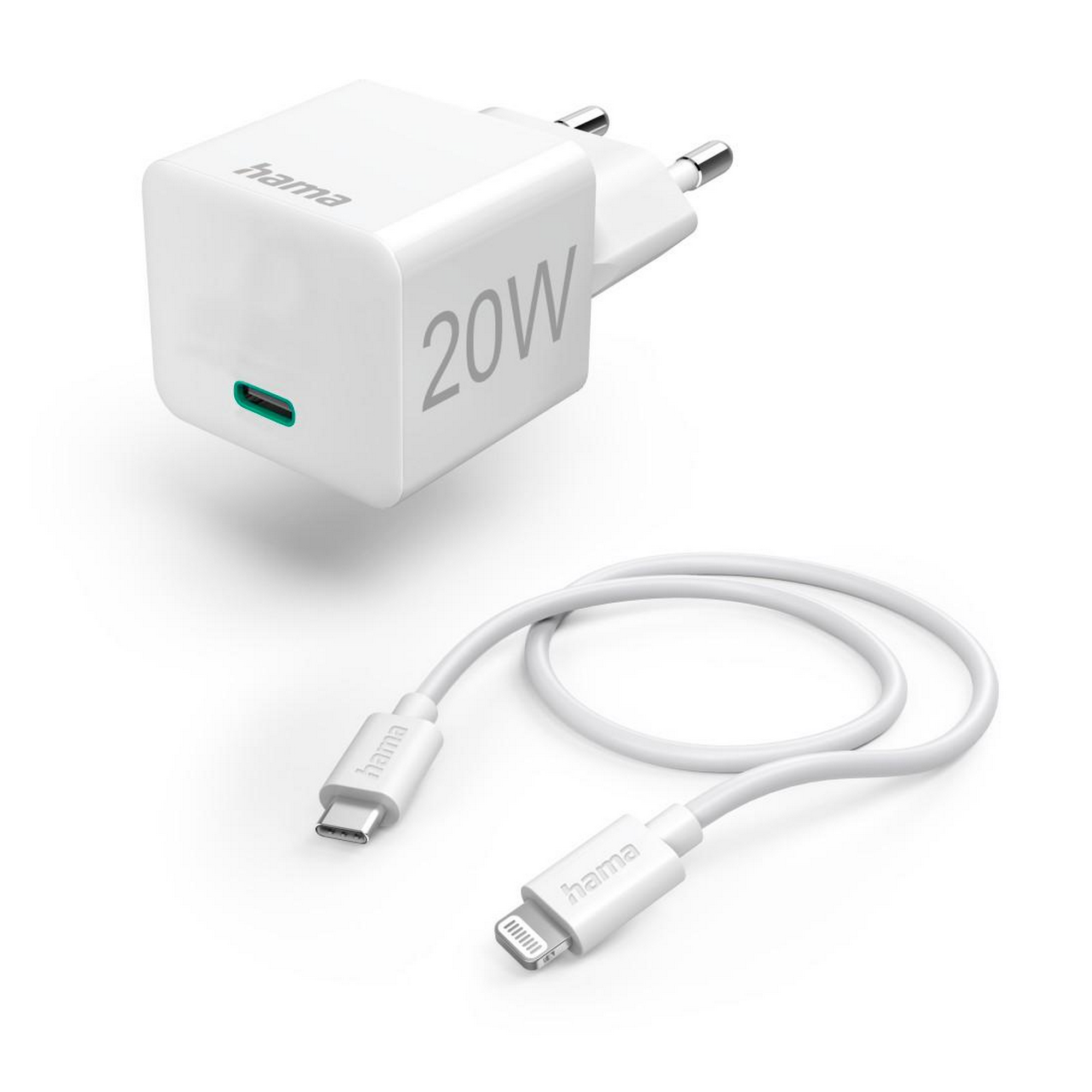 Schnellladegerät weiß Ladekabel Apple® Lightning PD, 20 W + product picture