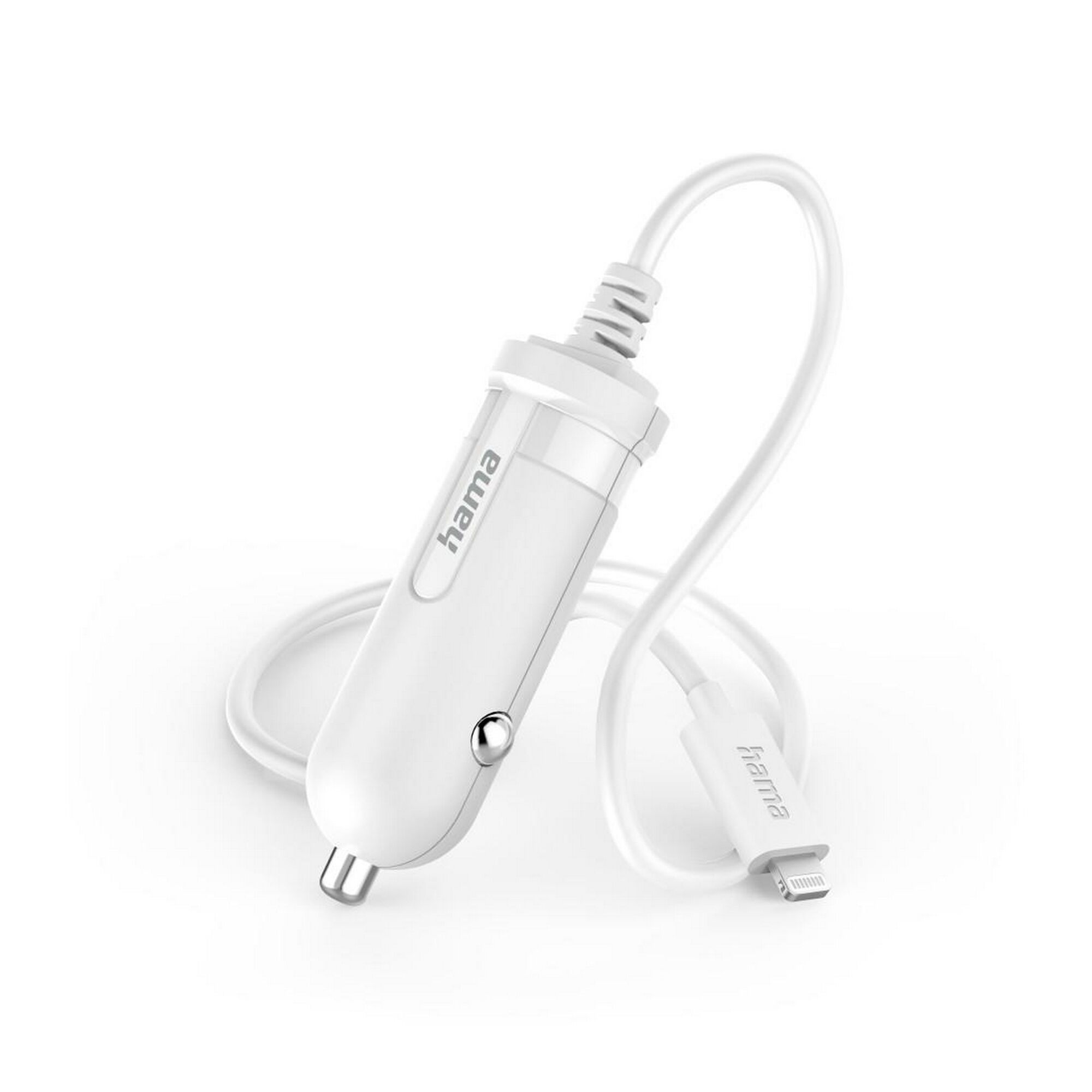 Hama KFZ-Ladegerät mit Lightning-Kabel, weiß