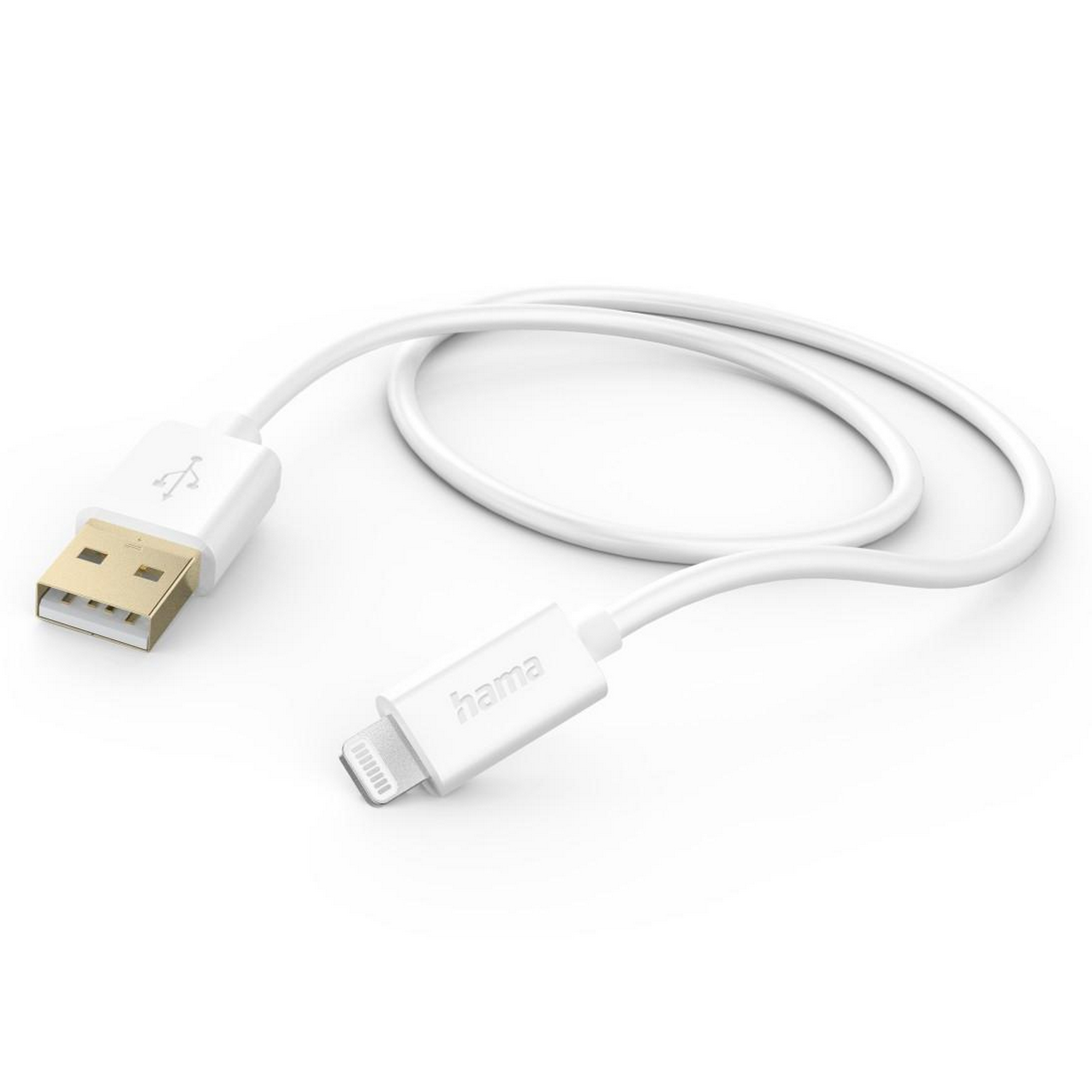Ladekabel weiß USB-A mit Lightning 1,5 m + product picture
