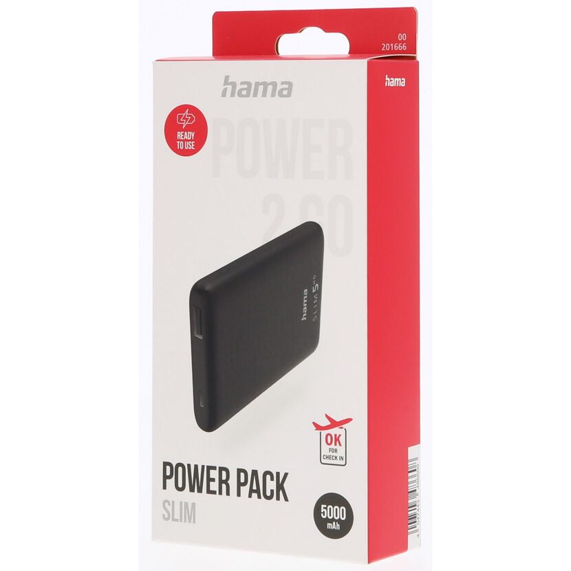 Powerbank 'Slim 5HD' 5000 mAh schwarz