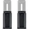 Zwei schwarze Soundbar Wandhalterungen