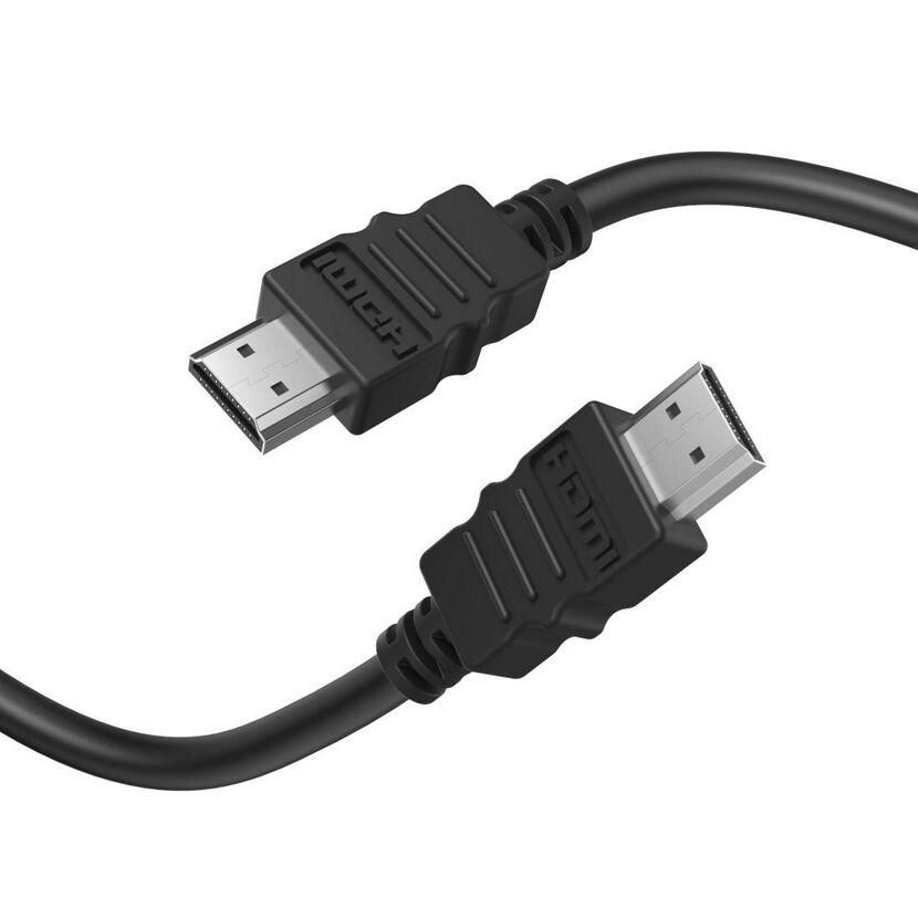 Zwei schwarze HDMI-Kabel