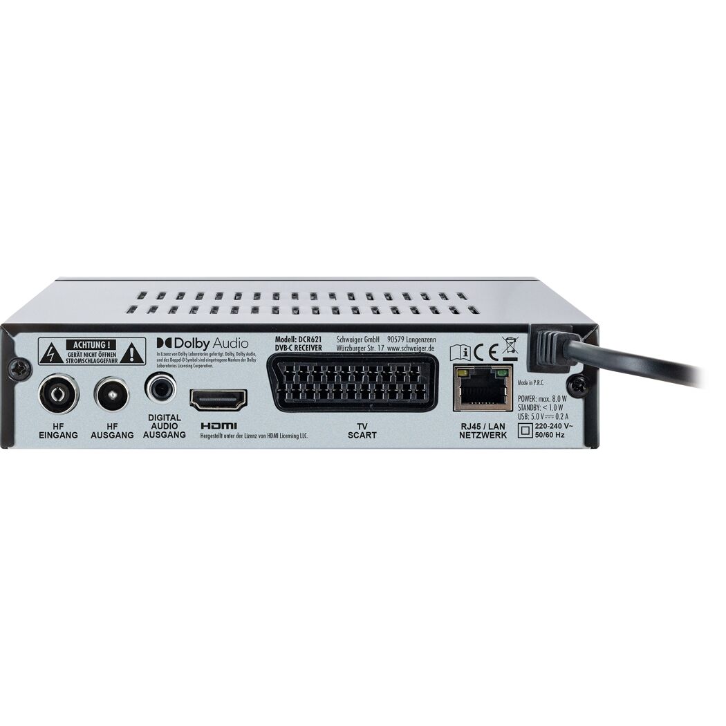 Full HD Kabelreceiver 'DCR621' schwarz
