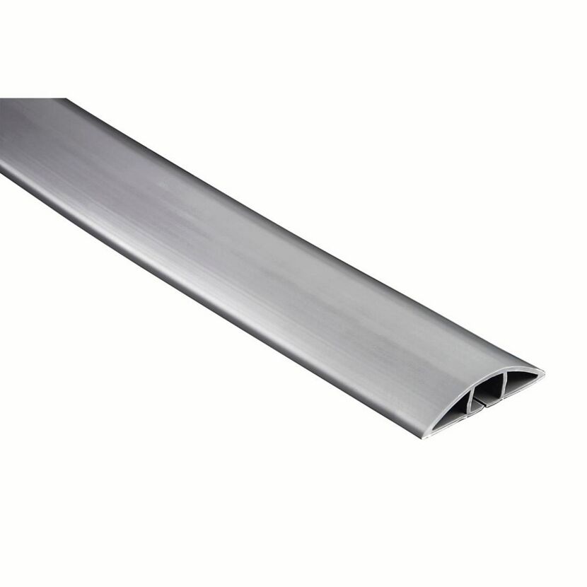 Kabelkanal grau flexibel selbstklebend halbrund, 180 x 6 x 1 cm