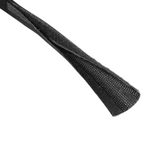 Gewebe-Kabelschlauch schwarz flexibel Ø 20 - 40 mm x 1,8 m