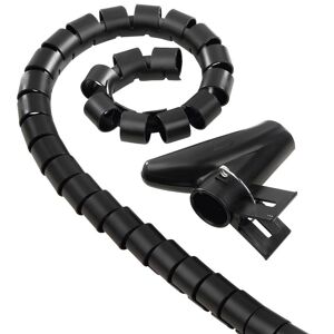 Spiral-Kabelschlauch schwarz flexibel Ø 20 mm x 2,5 m