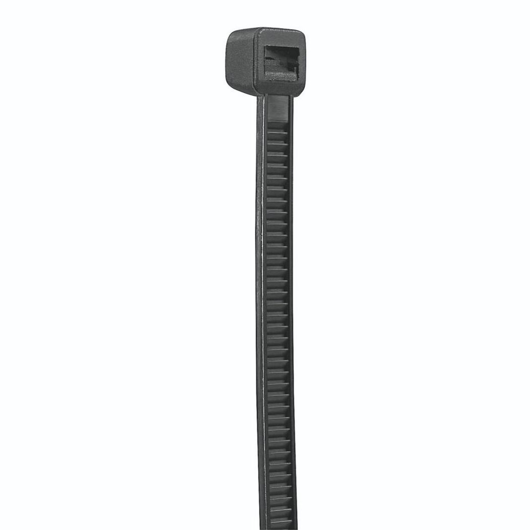 Schwarzer Kabelbinder