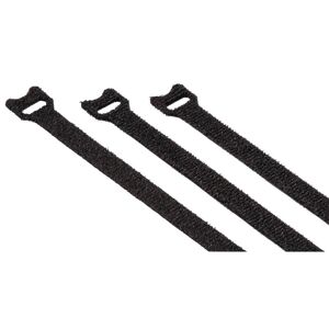 Klett-Kabelbinder schwarz 12 x 200 mm, 20 Stück