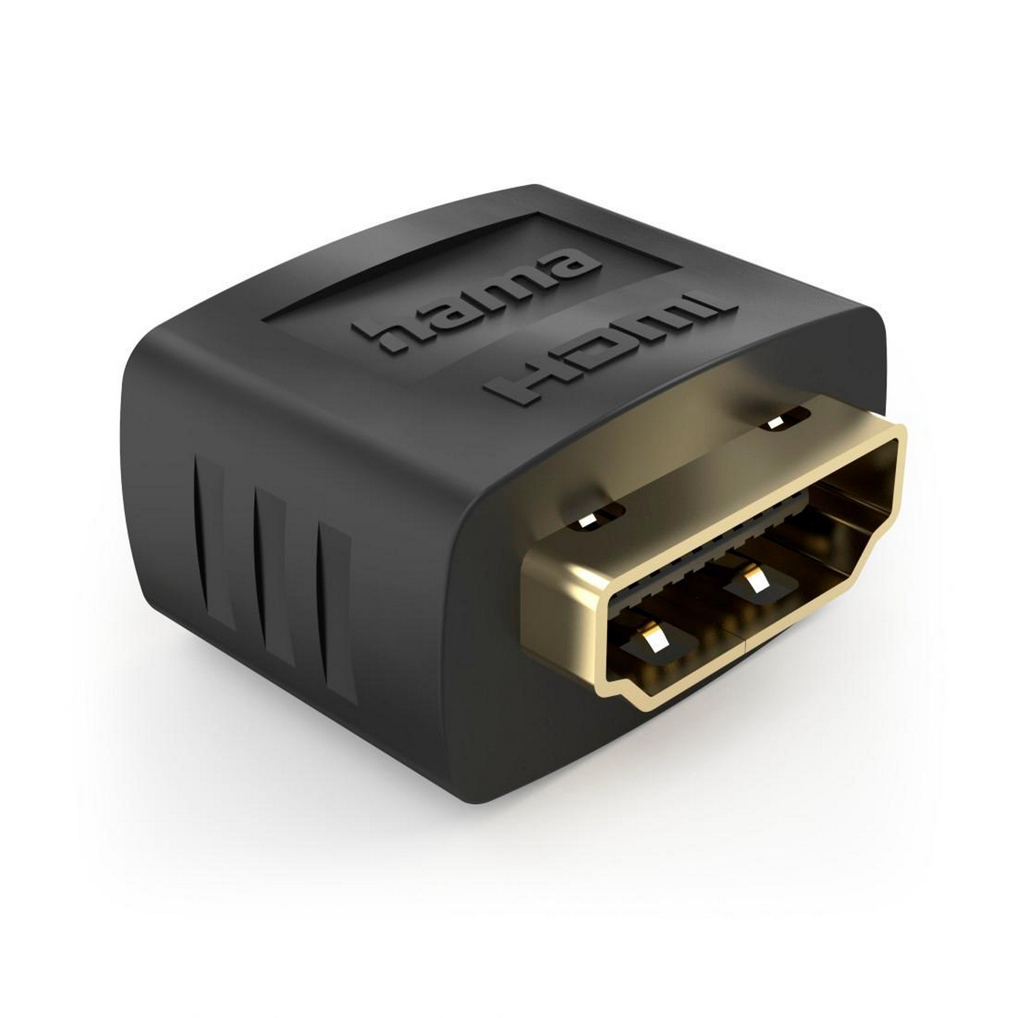HDMI-Adapter schwarz/vergoldet 2 x Kupplung 8K, für Computer + product picture