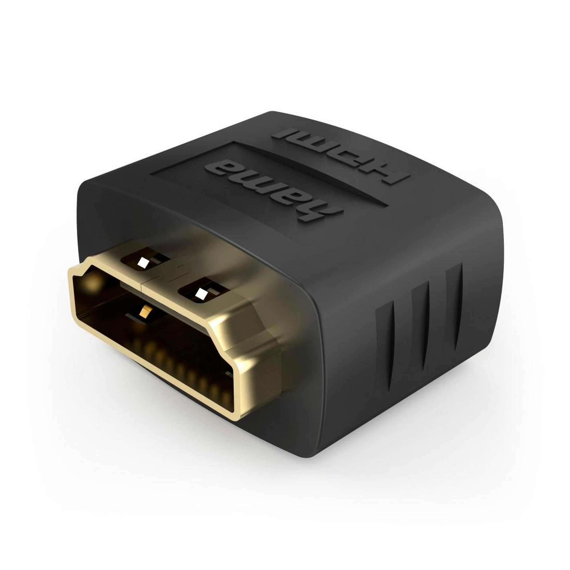 HDMI-Adapter schwarz/vergoldet 2 x Kupplung 8K, für Computer + product picture
