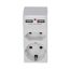 Steckdosenadapter weiß mit 2 USB-Ports 2-fach