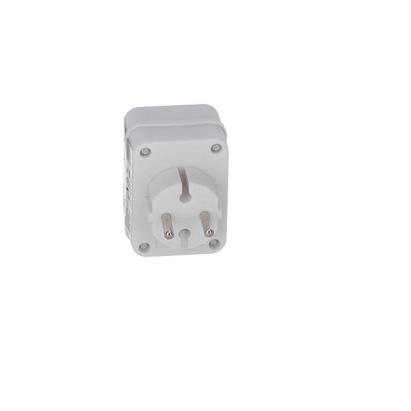 Euro-Übergangsstecker weiß 3fach