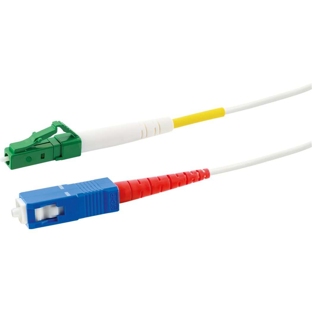 Zwei Glasfaser-Netzwerkkabel