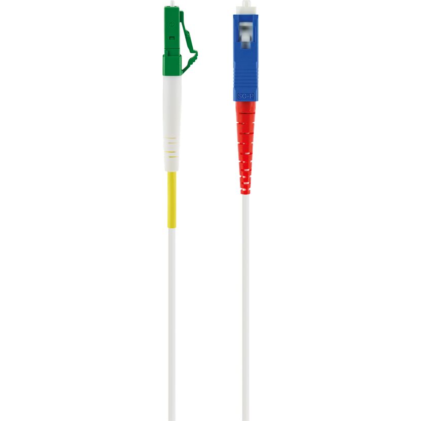 Zwei Glasfaser-Netzwerkkabel