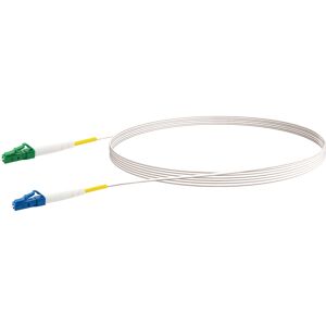 Glasfaserkabel LC/APC-zu-LC/UPC weiß 5 m