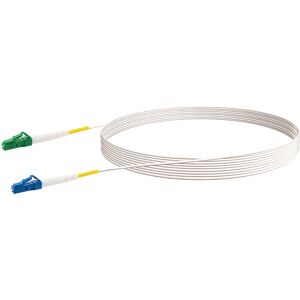 Glasfaserkabel LC/APC-zu-LC/UPC weiß 9 m
