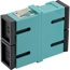 Glasfaseradapter 'LC-Duplex' ohne Flagge blau