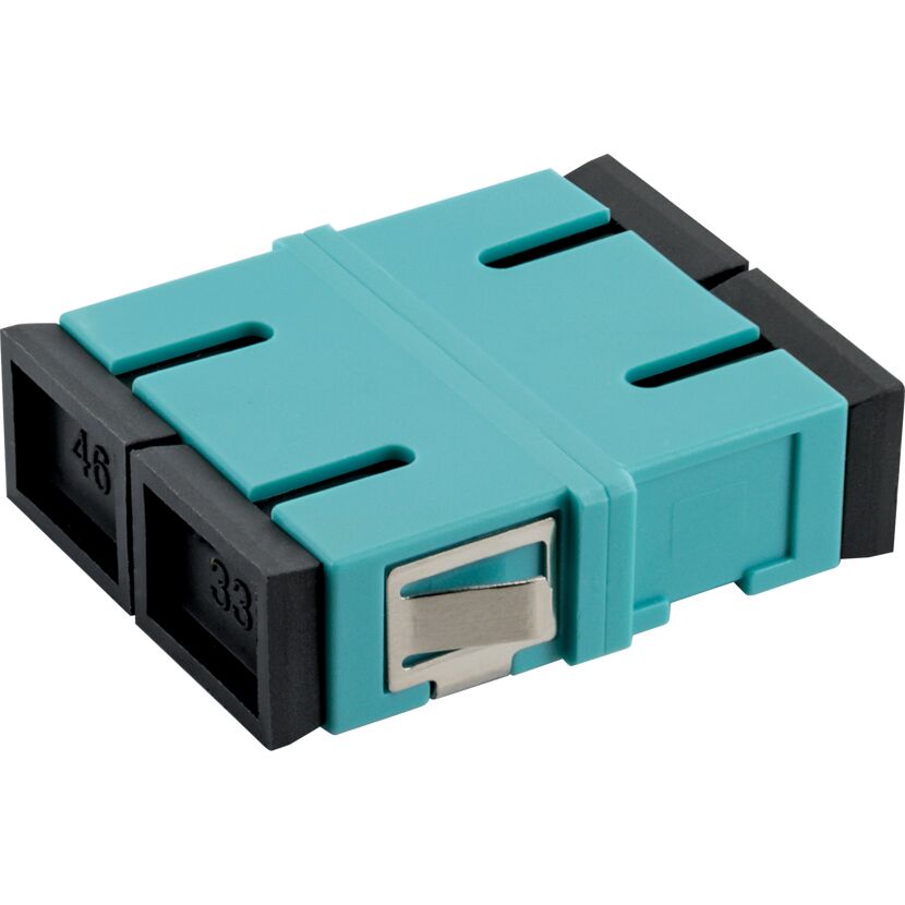Türkiser Glasfaser Verbinder SC Duplex