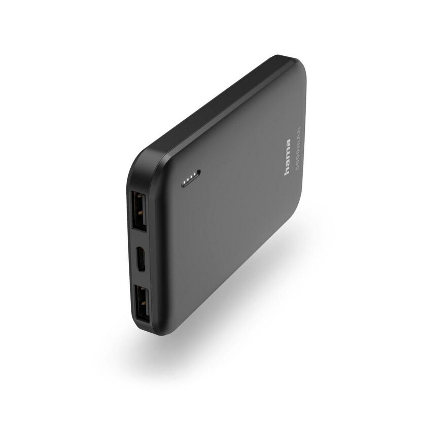 Schwarze Powerbank Hama