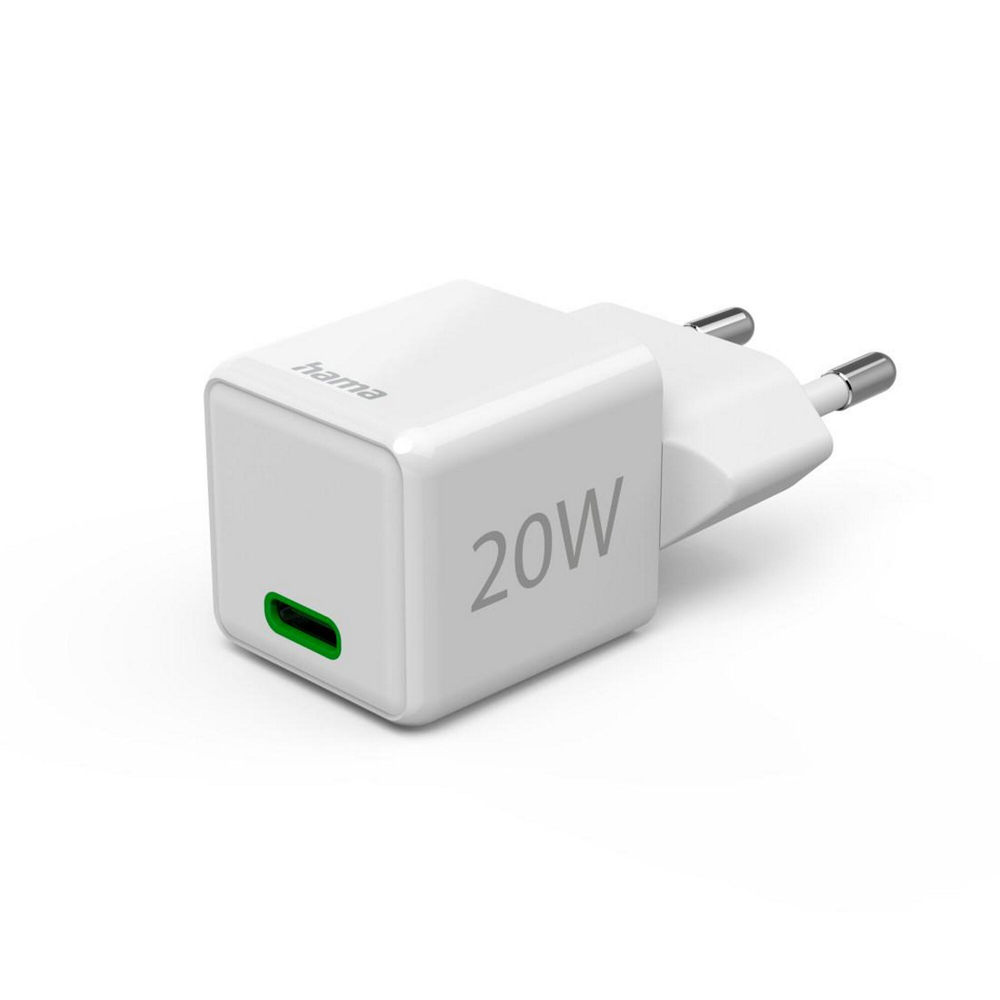 Weißes USB-Ladegerät mit 20W