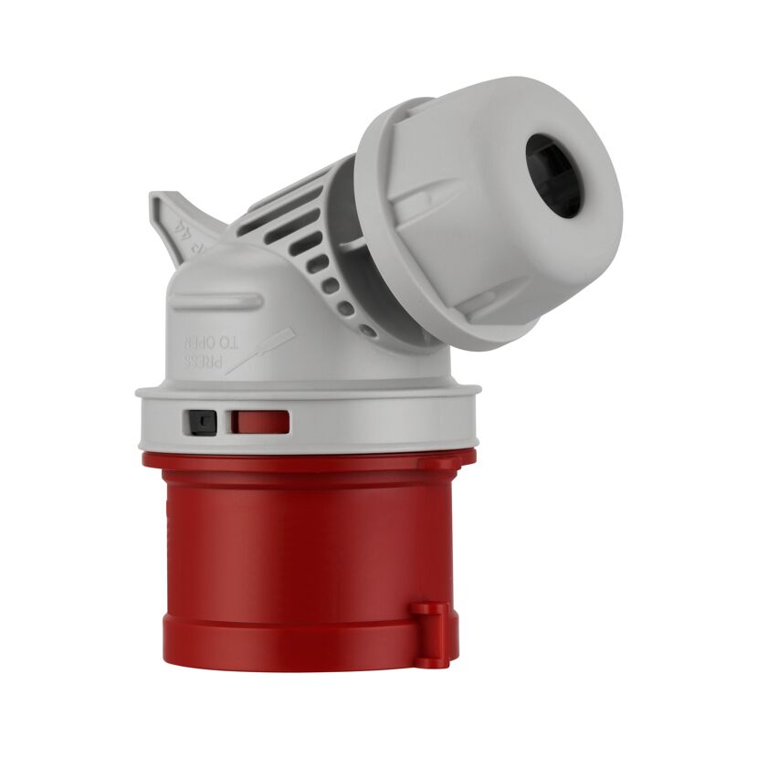 Roter CEE Winkelstecker