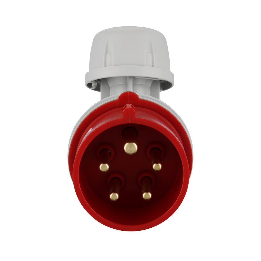 Roter CEE-Winkelstecker