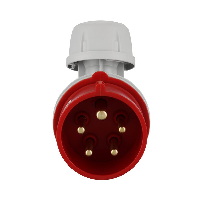 Roter CEE-Winkelstecker