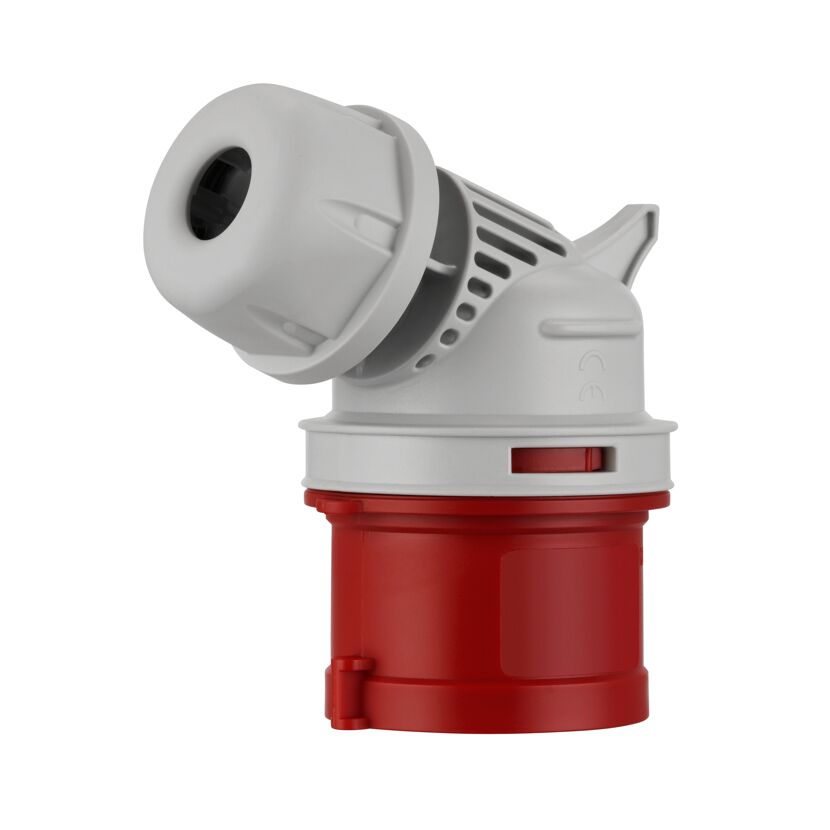 Roter CEE Winkelstecker