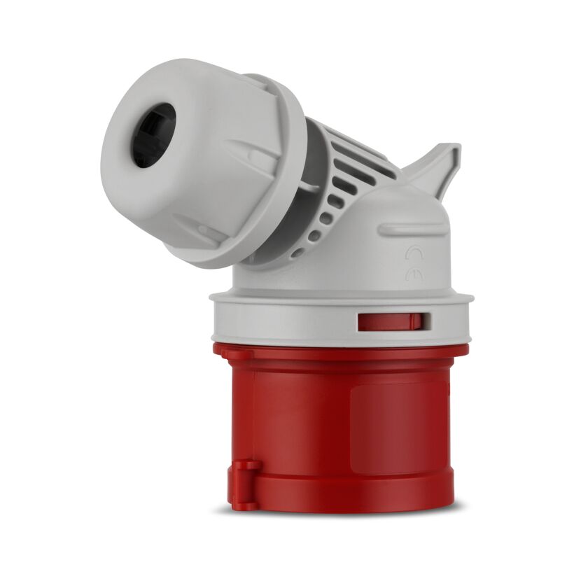 Roter CEE Winkelstecker