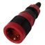 Roter Gummi-Stecker