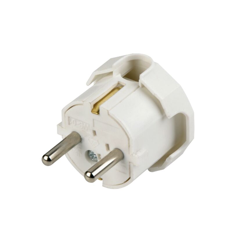 Weißer Winkelstecker