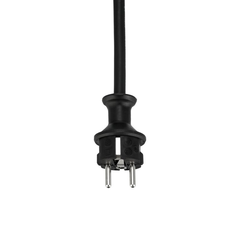 Schwarzer Schuko-Stecker
