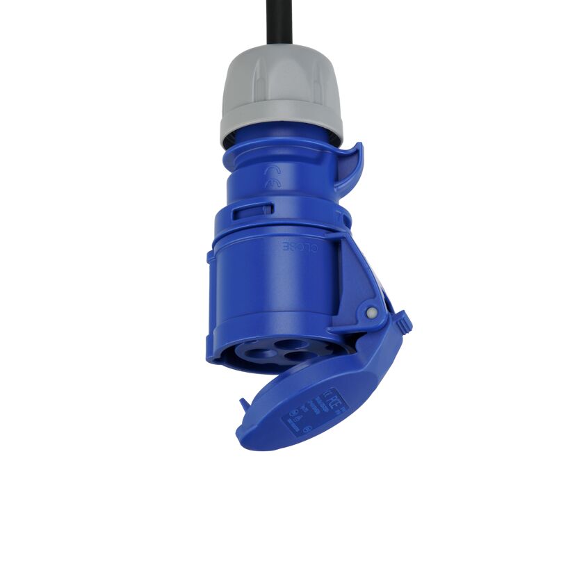 Blauer Caravan-Adapter