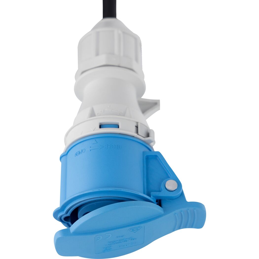 Blauer Caravan-Adapter