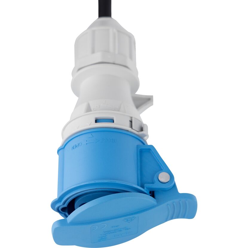 Blauer Caravan-Adapter