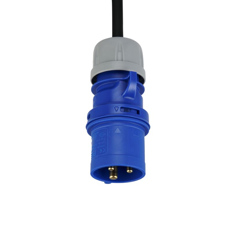 Blauer CEE-Stecker
