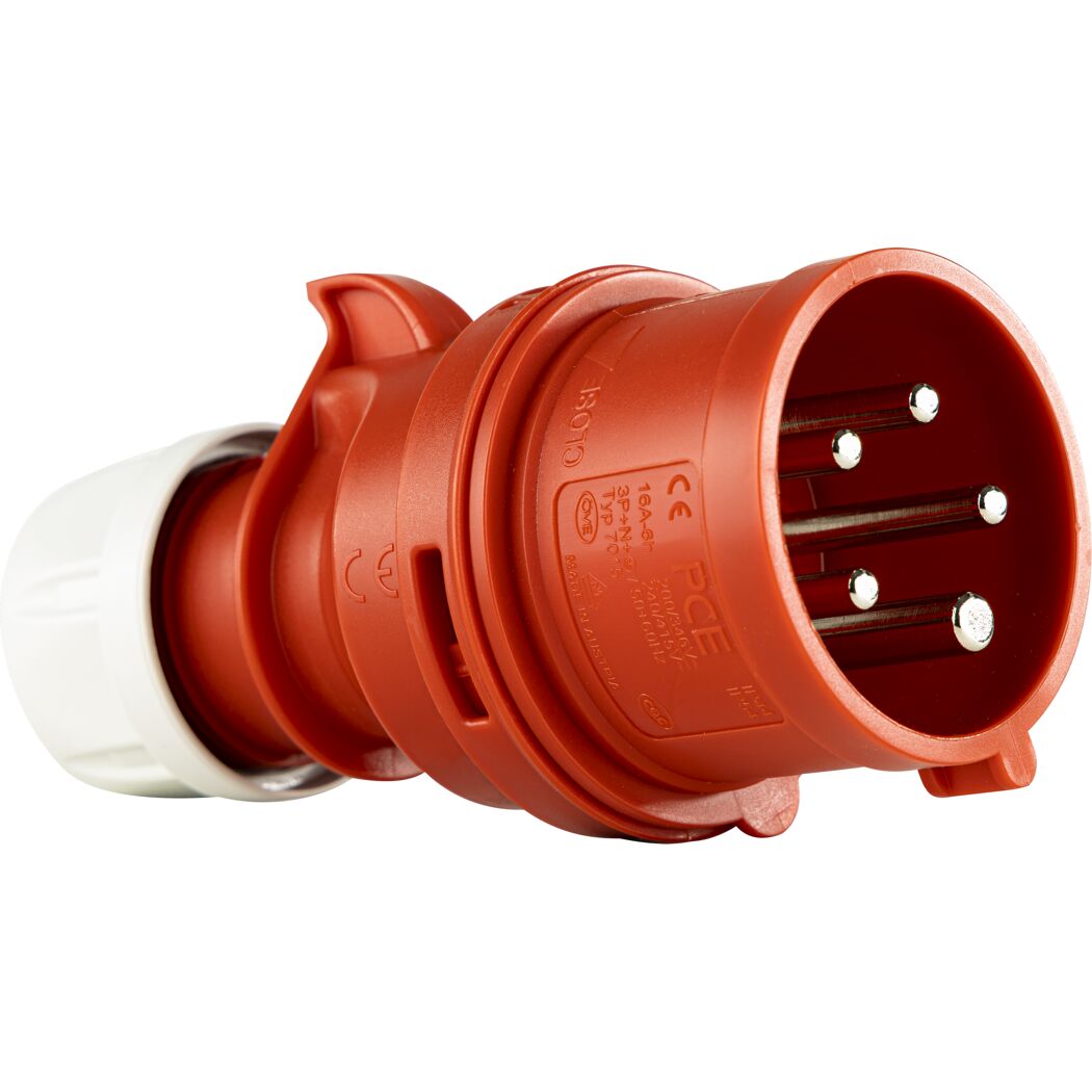 Roter CEE-Stecker, 5-polig