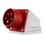 Roter CEE-Wandstecker