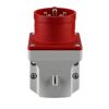 Roter CEE-Wandstecker