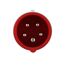 Roter CEE-Stecker mit 5 Polen