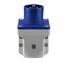 Blauer Caravan-Wandstecker