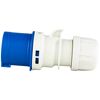 Blau-weißer Caravan-Stecker, 3-polig