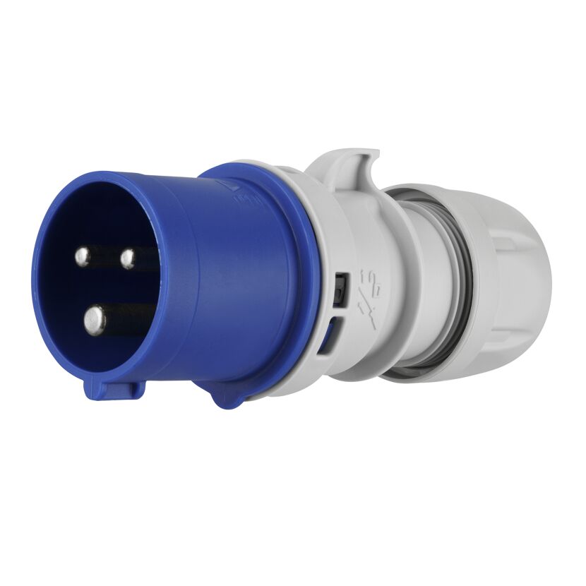 Blau-grauer Caravan-Stecker, 3-polig