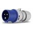 Blauer Caravan-Stecker, 3-polig, 16A