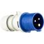 Blauer Caravan-Stecker, 3-polig, 16A