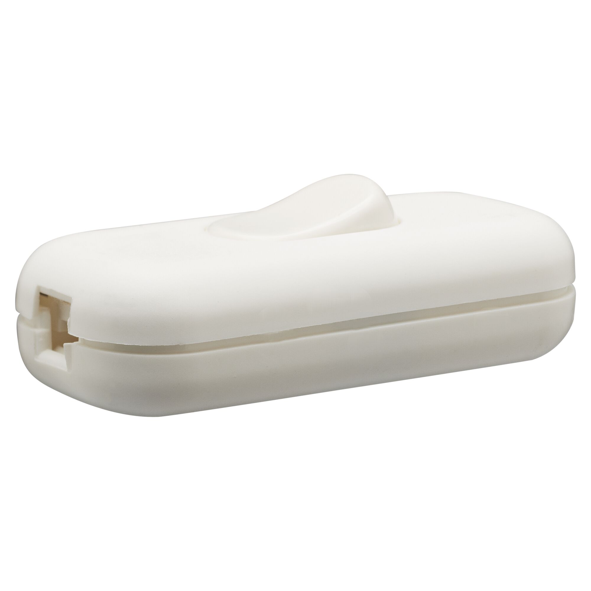 Weißer Zwischenschalter mit einem Kippschalter.